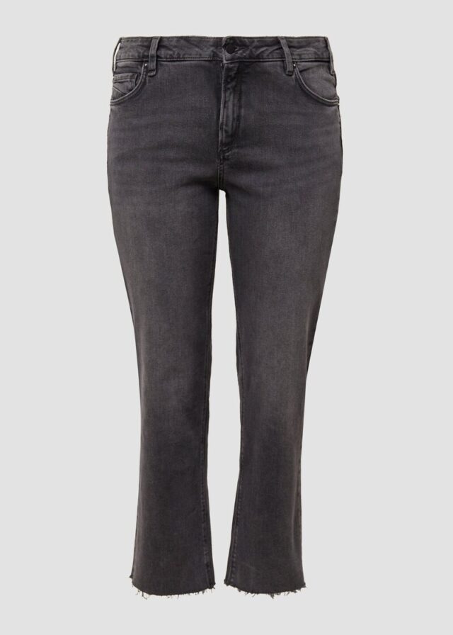 Ankle-Jeans / Slim Fit / Mid Rise / Straight Leg