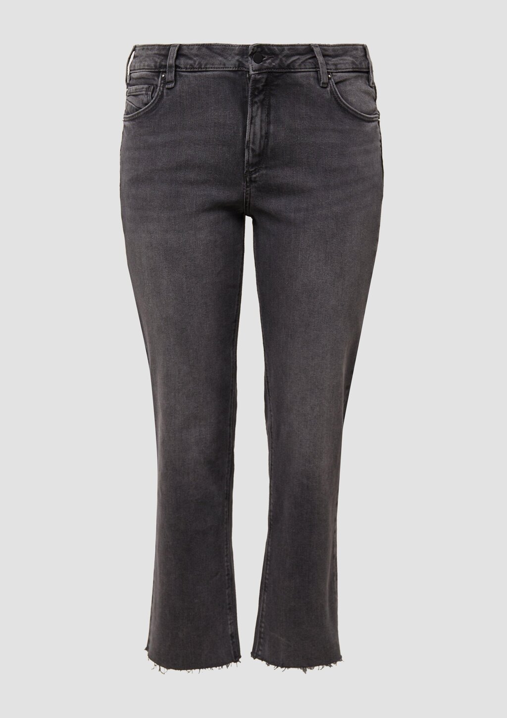 Ankle-Jeans / Slim Fit / Mid Rise / Straight Leg