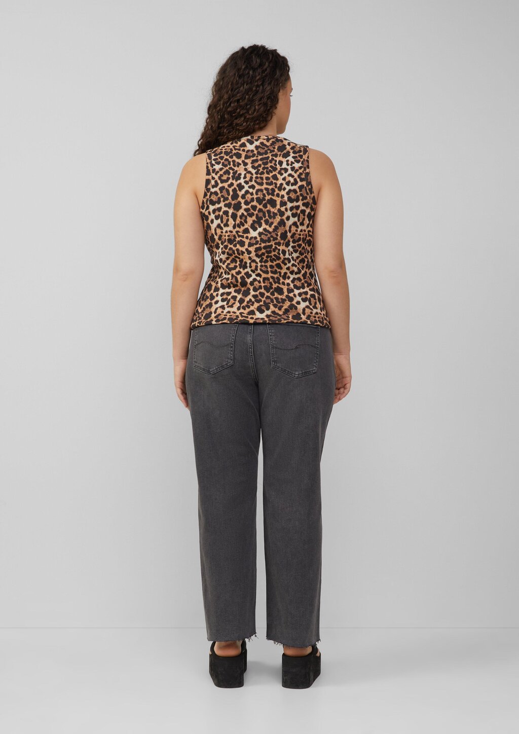 Ankle-Jeans / Slim Fit / Mid Rise / Straight Leg