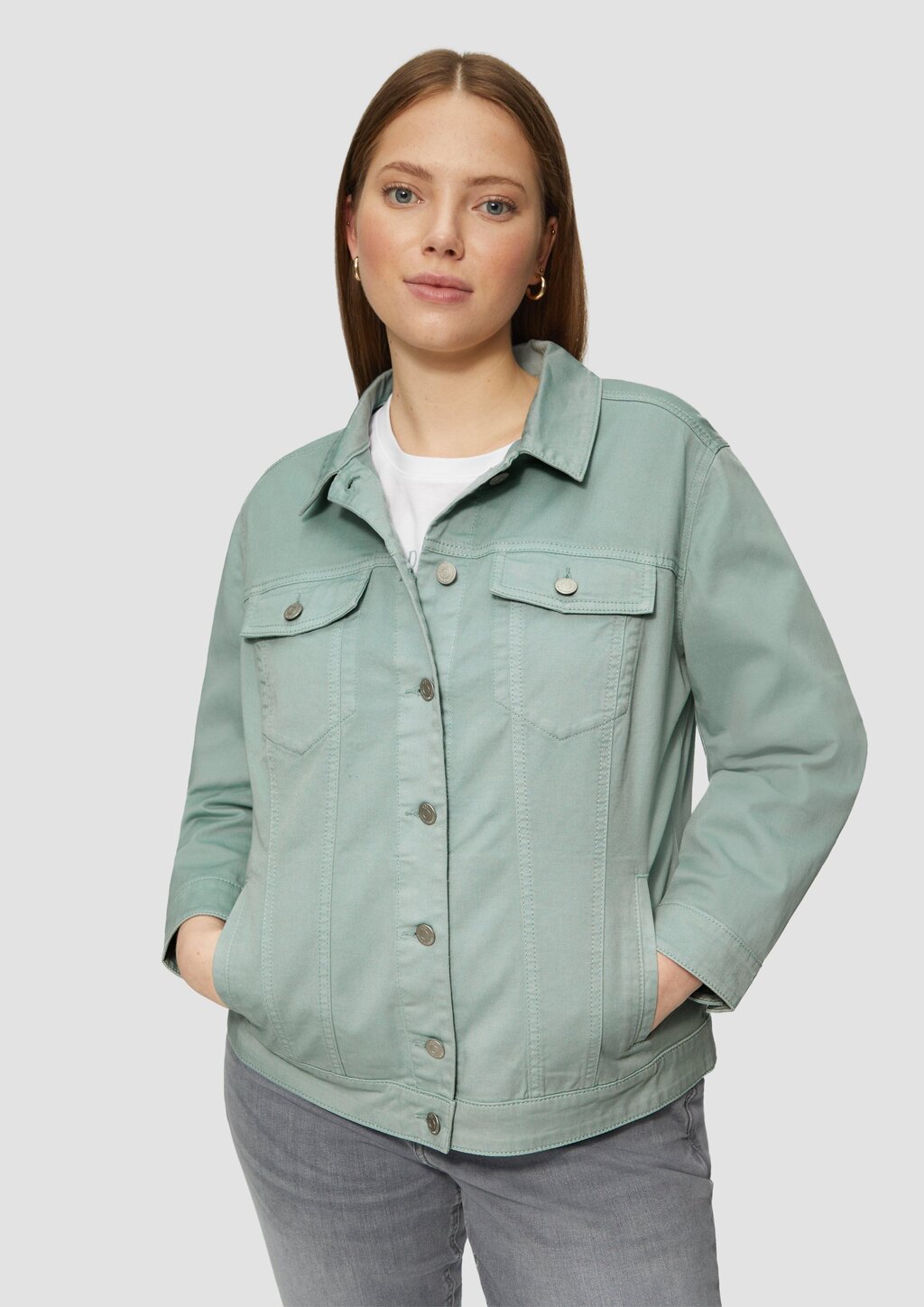 Jeansjacke im Slim Fit