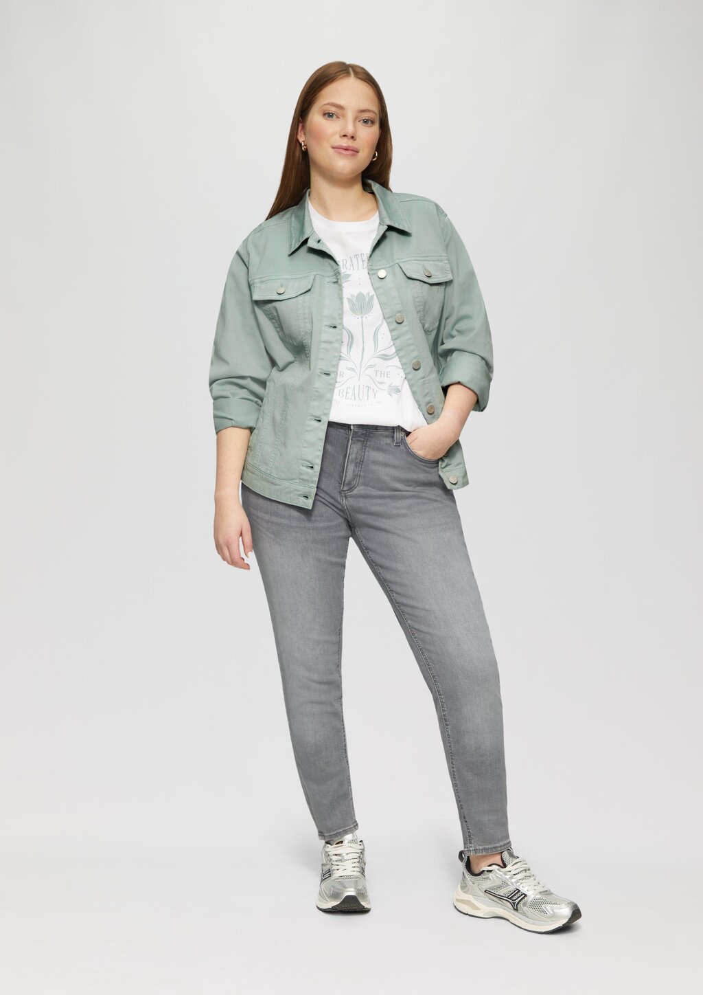 Jeansjacke im Slim Fit