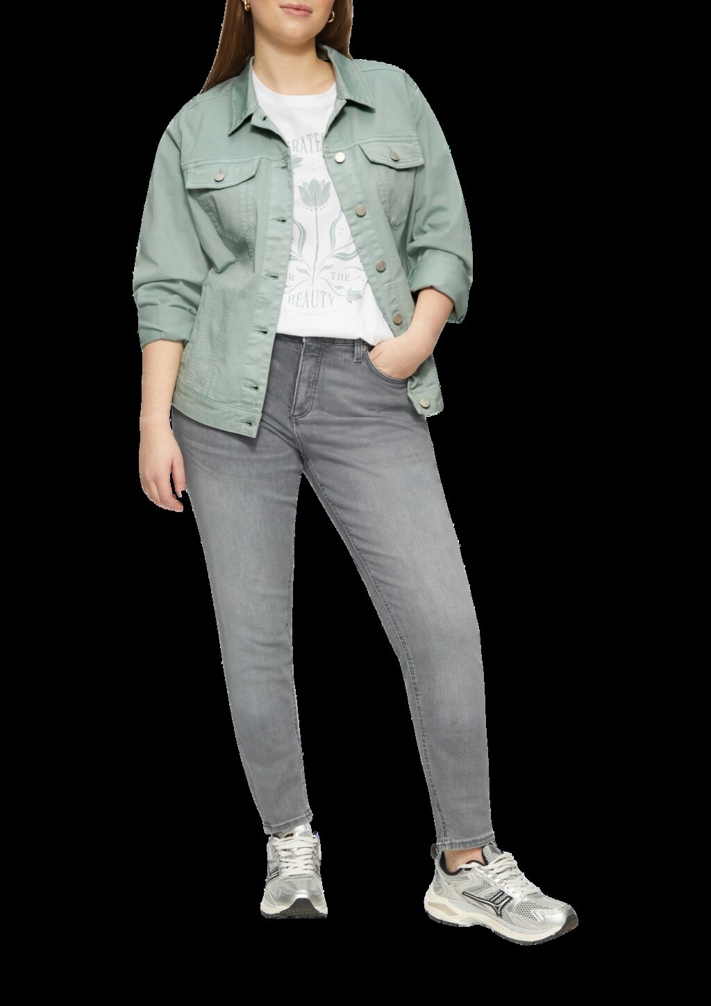 Jeansjacke im Slim Fit