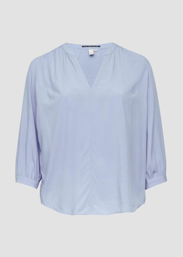 Bluse aus Viskose mit Smok-Detail