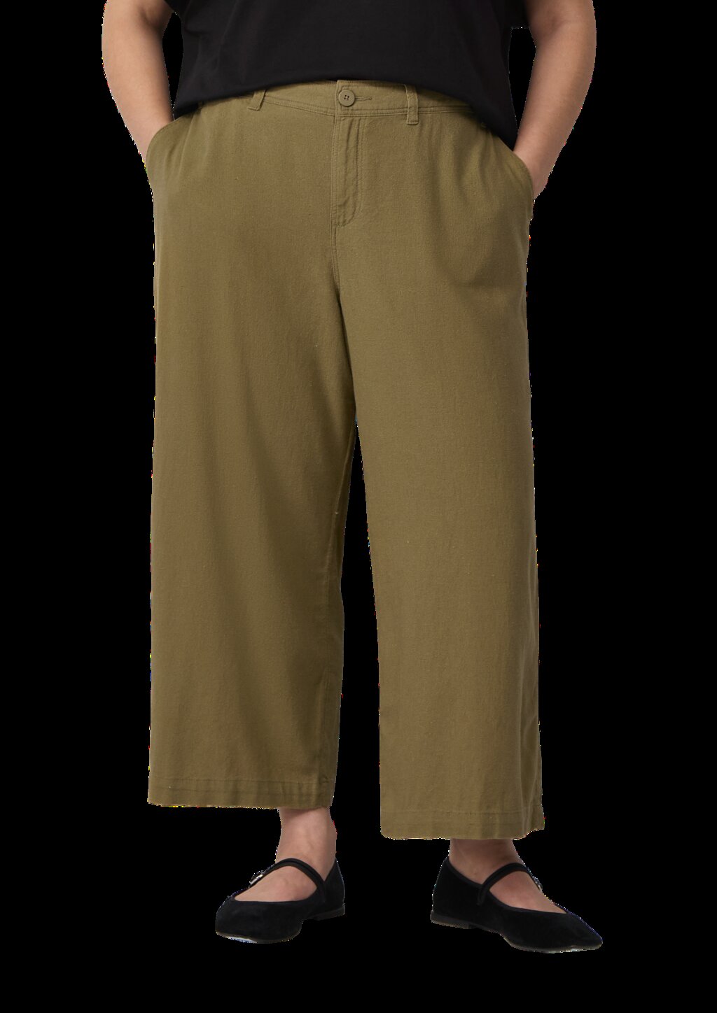 Culotte aus Leinenmix