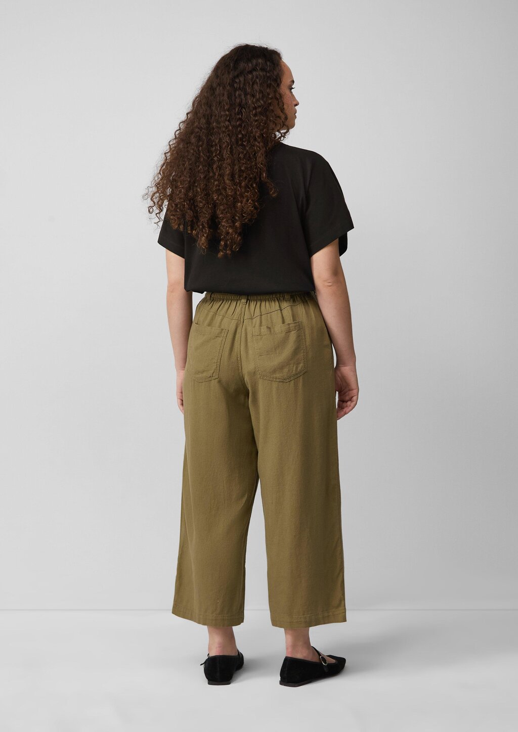 Culotte aus Leinenmix