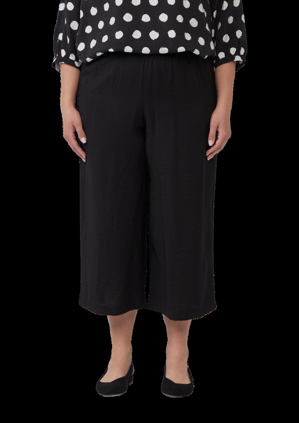 Strukturierte Culotte aus Viskosemix