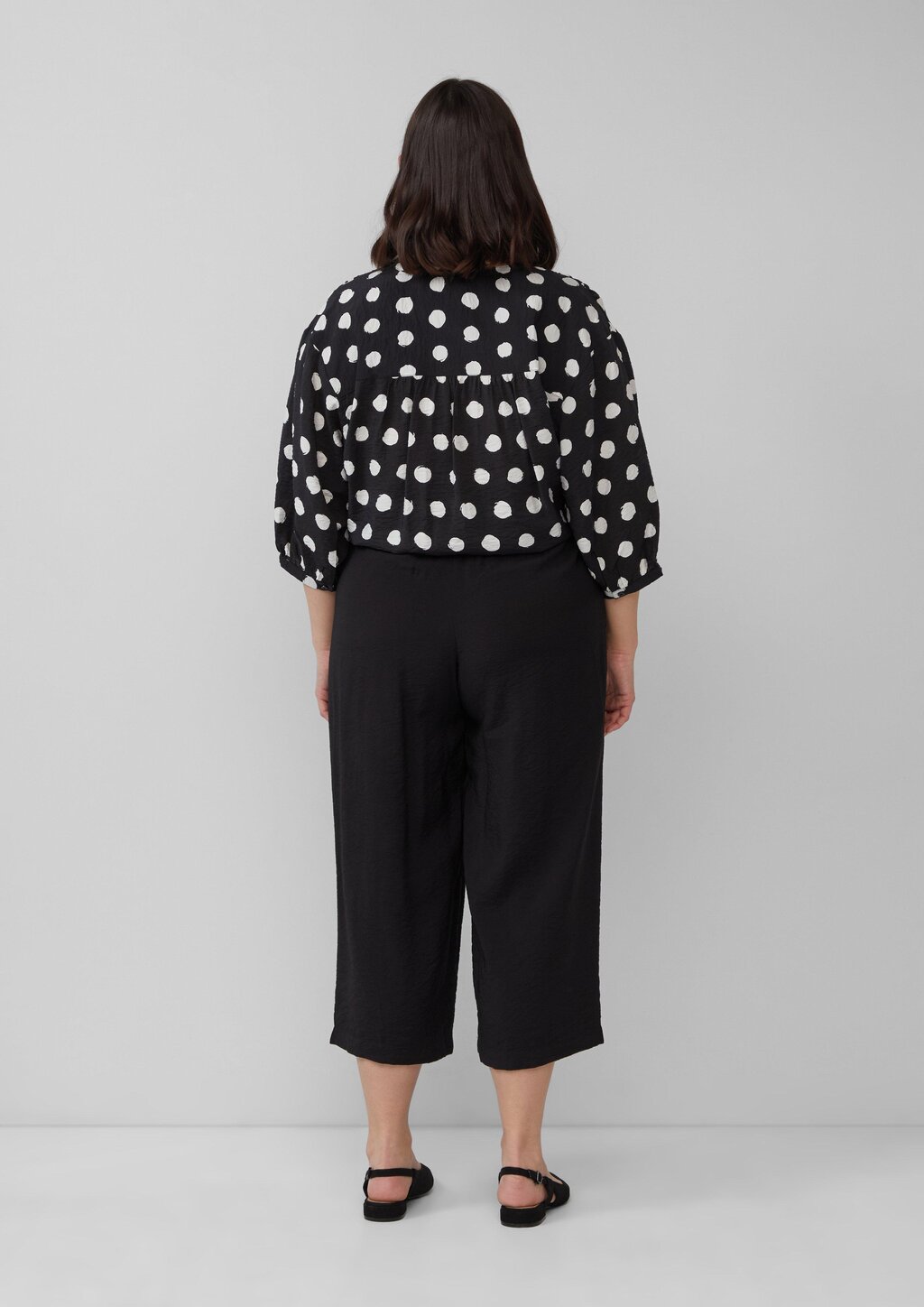 Strukturierte Culotte aus Viskosemix