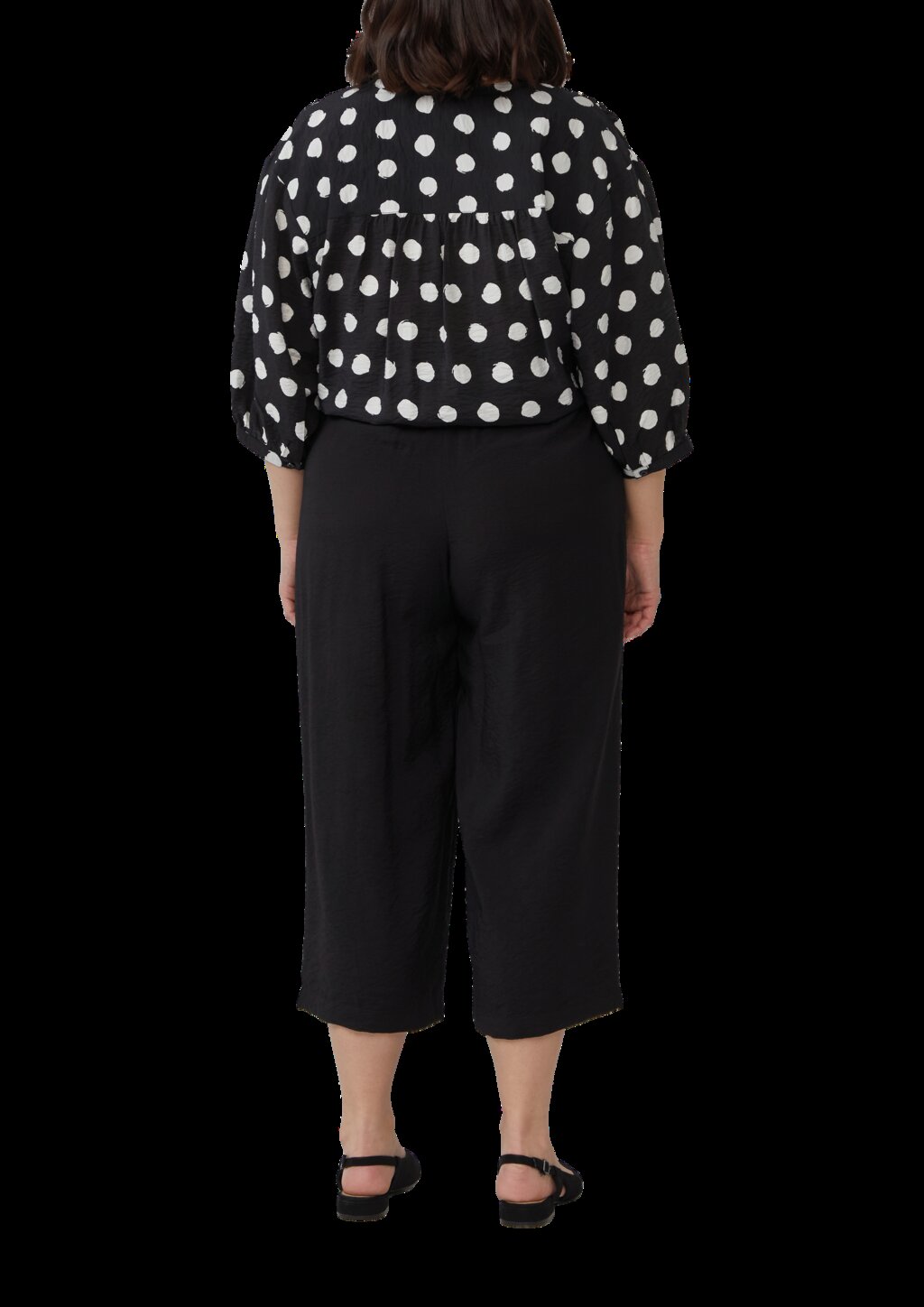 Strukturierte Culotte aus Viskosemix