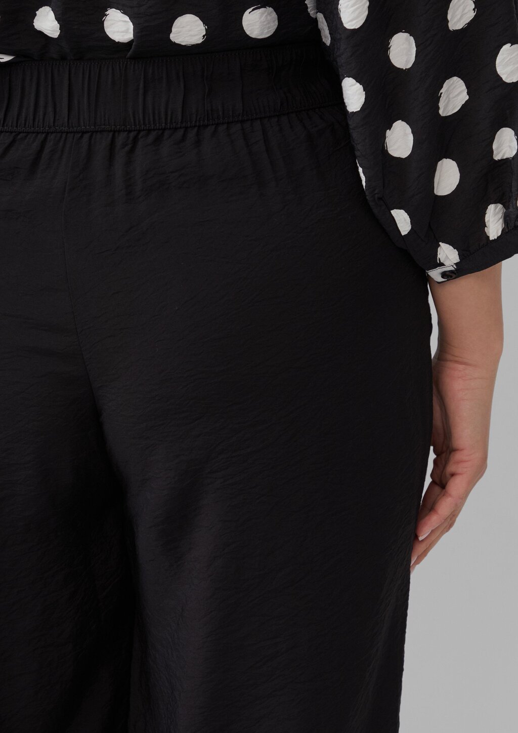 Strukturierte Culotte aus Viskosemix