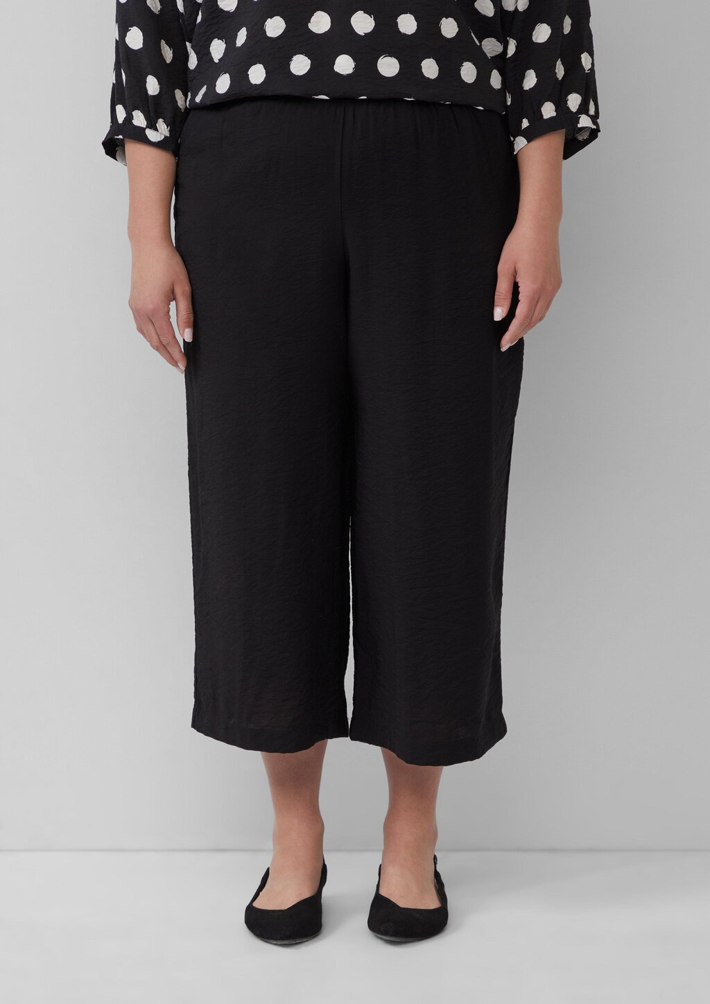 Strukturierte Culotte aus Viskosemix