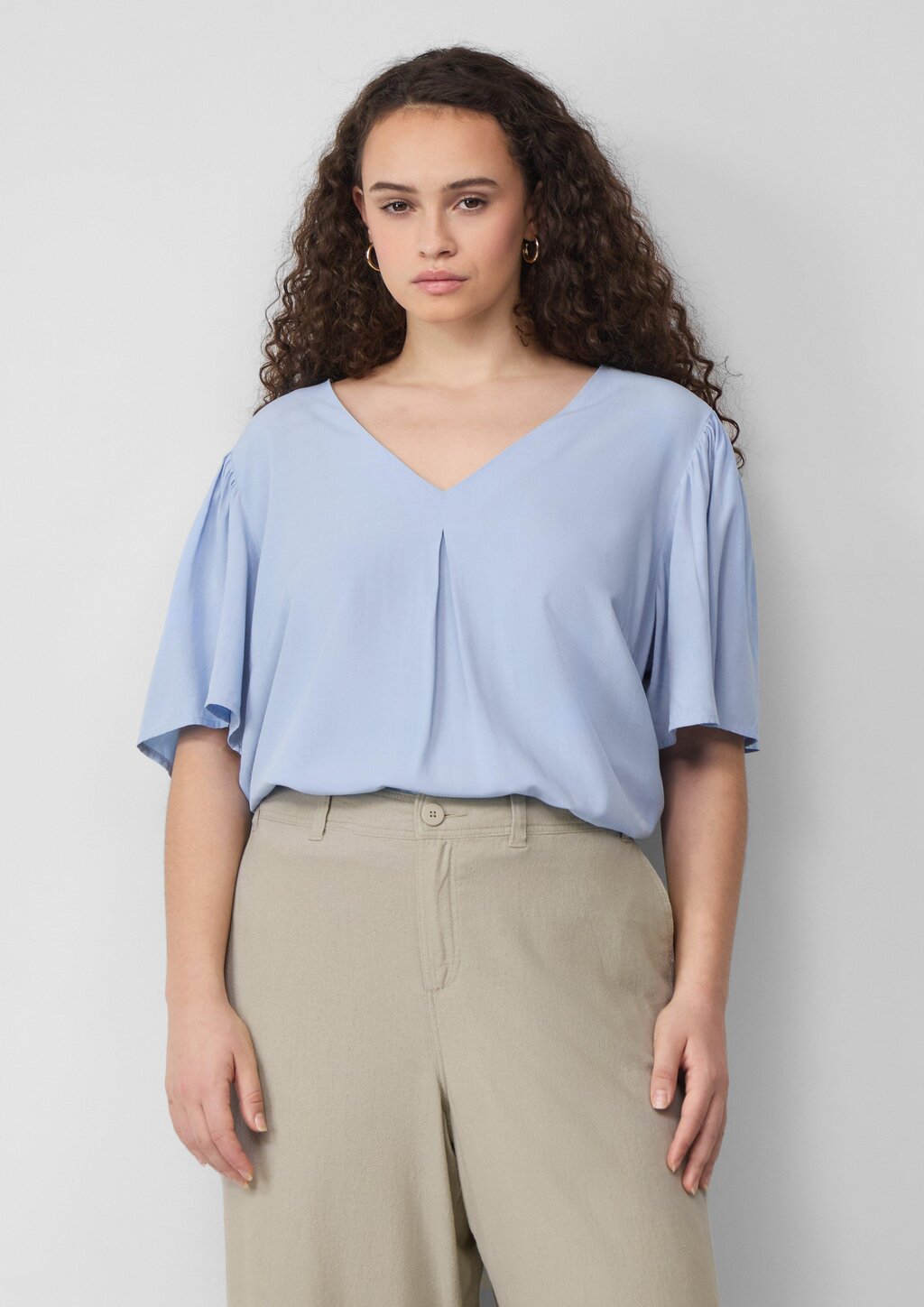 Bluse mit Puffärmeln