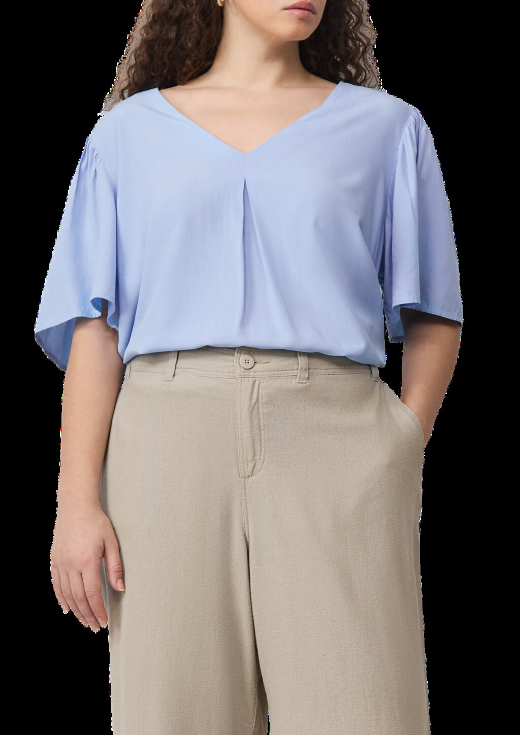 Bluse mit Puffärmeln