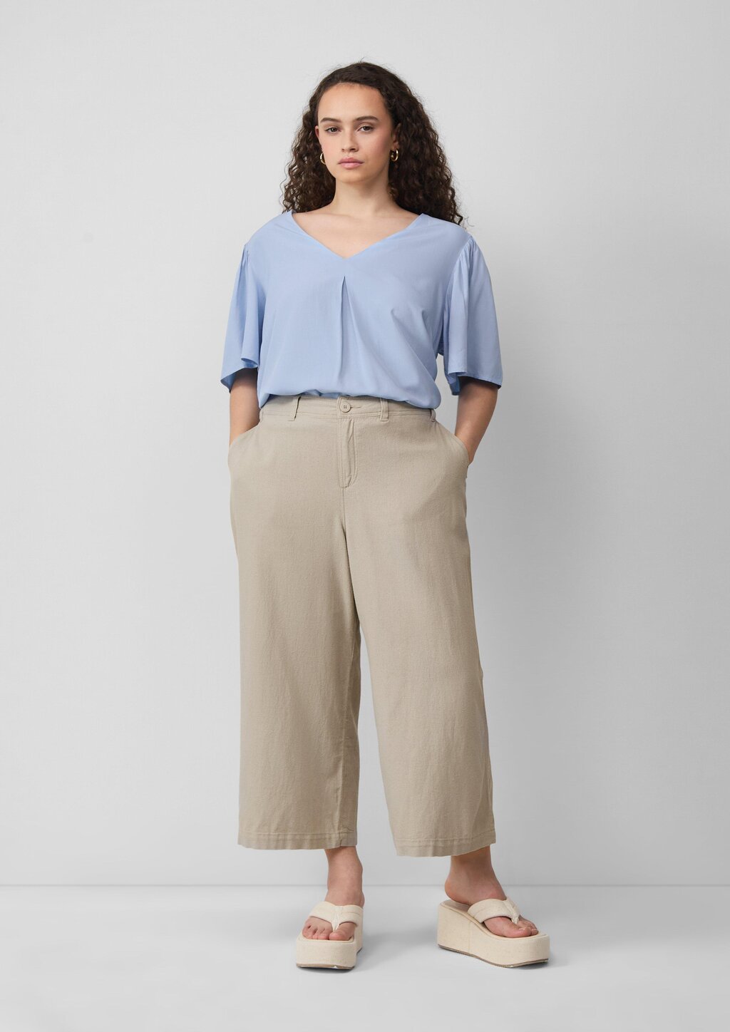 Bluse mit Puffärmeln