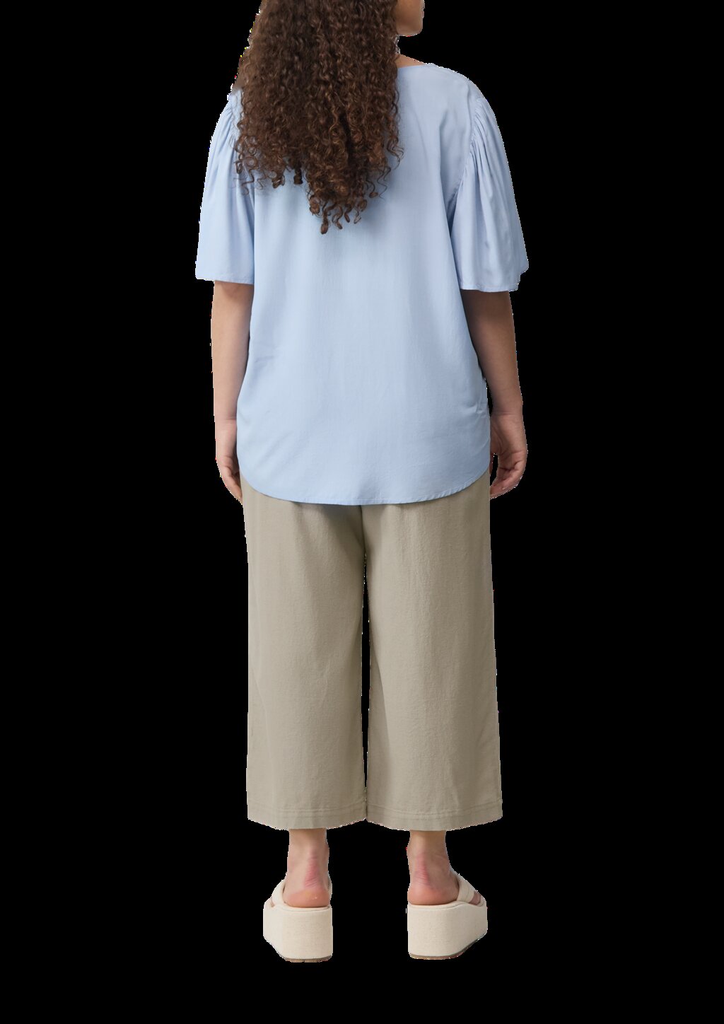 Bluse mit Puffärmeln