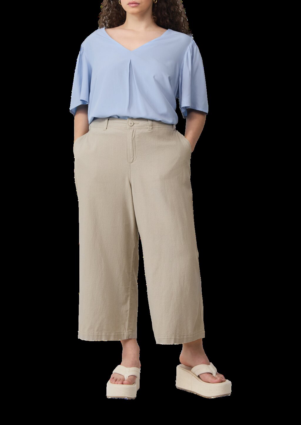 Bluse mit Puffärmeln