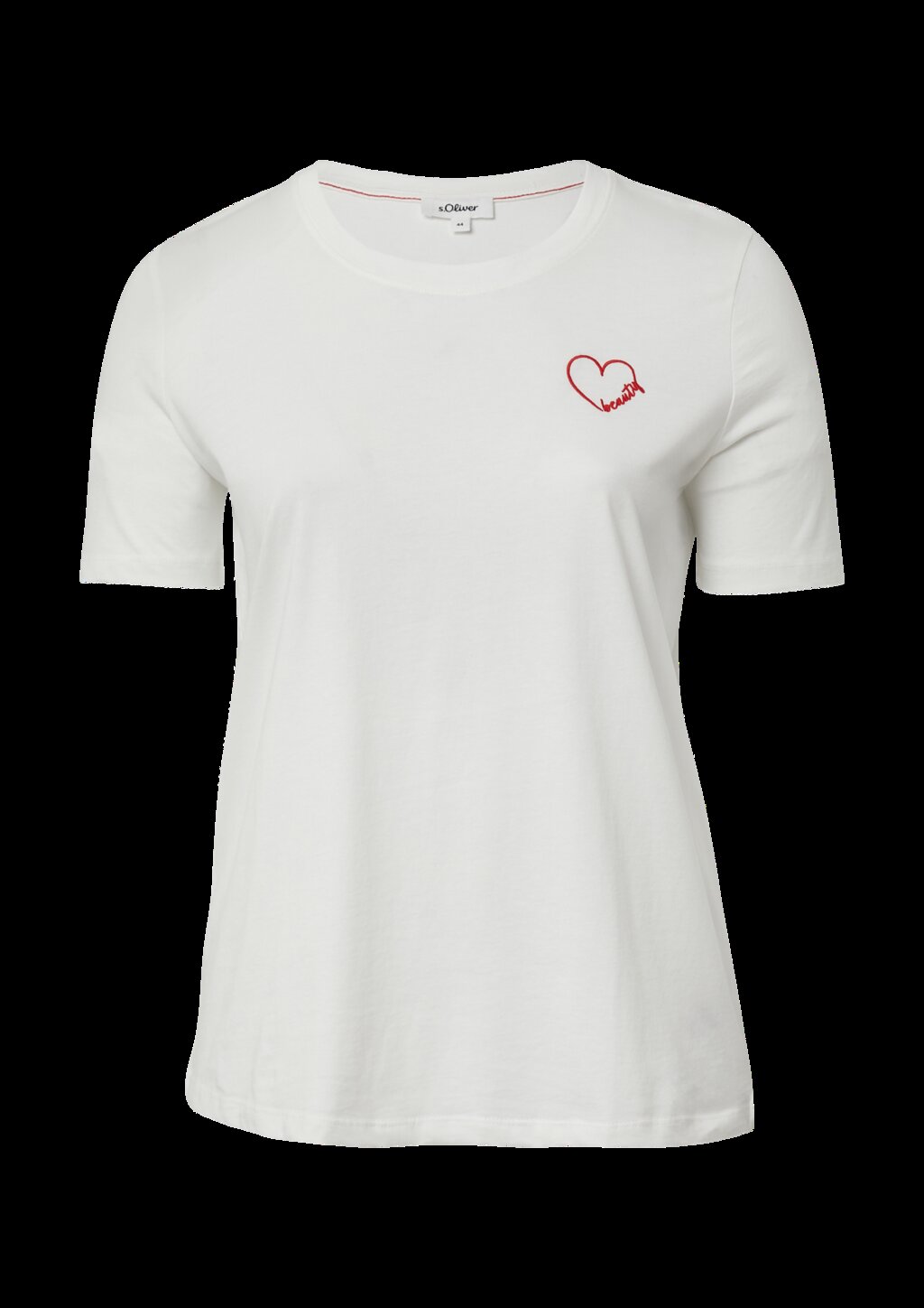 Jersey-Shirt aus Baumwolle mit Stickerei