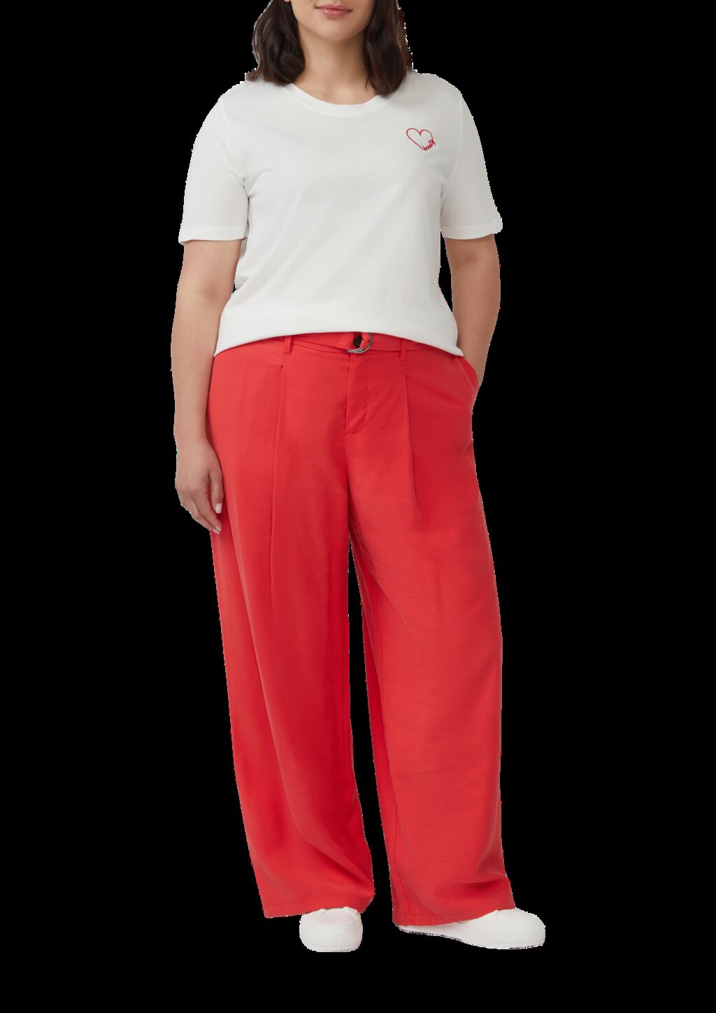 Jersey-Shirt aus Baumwolle mit Stickerei