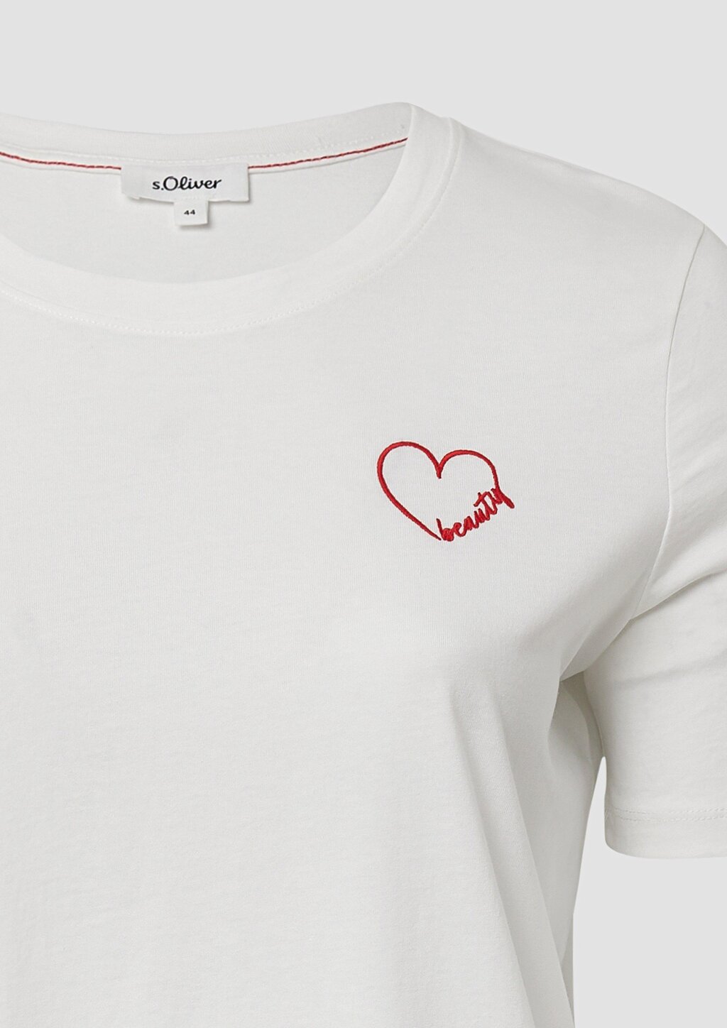 Jersey-Shirt aus Baumwolle mit Stickerei