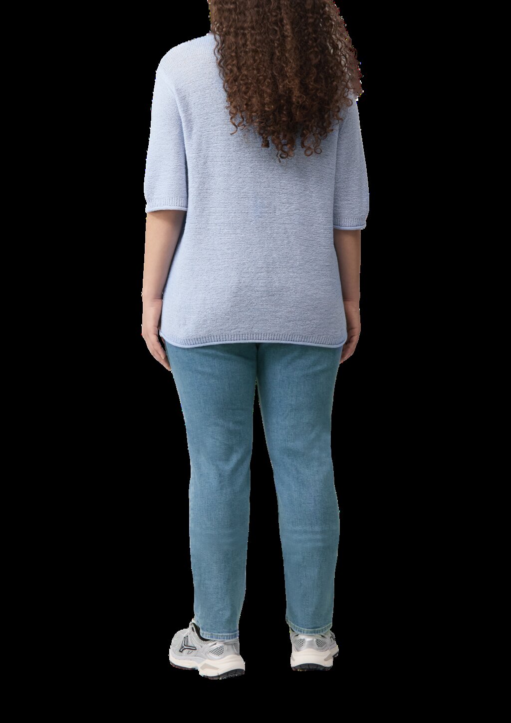 Kurzarmpullover aus Bändchengarn