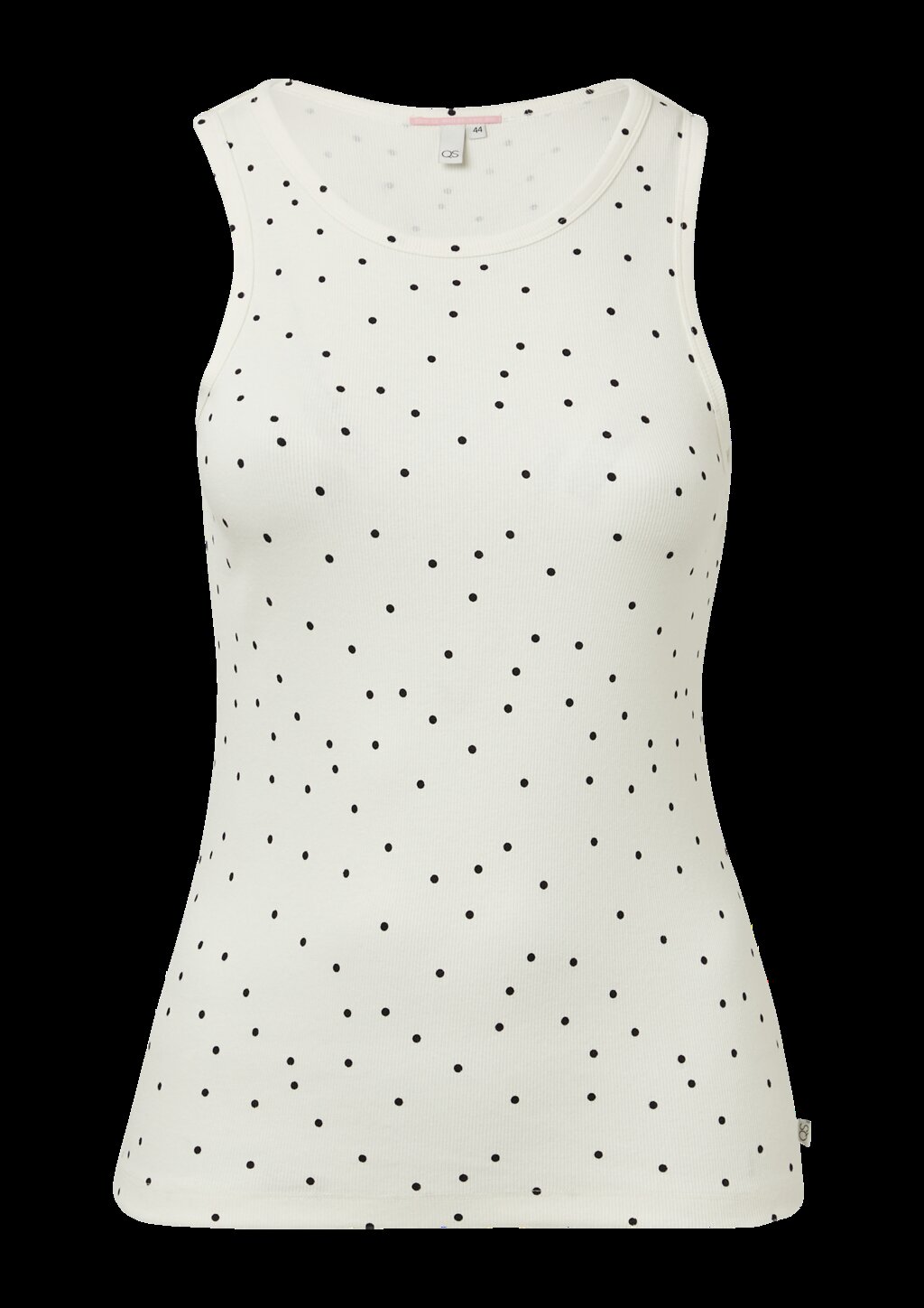 Geripptes Tanktop mit All-over-Print