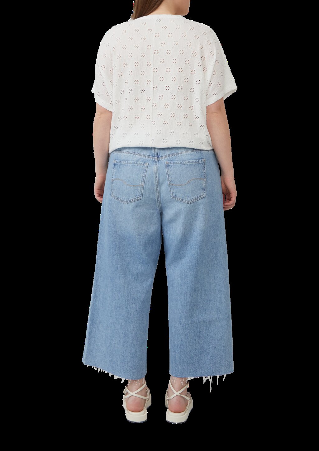 Shirt mit Lochstickerei