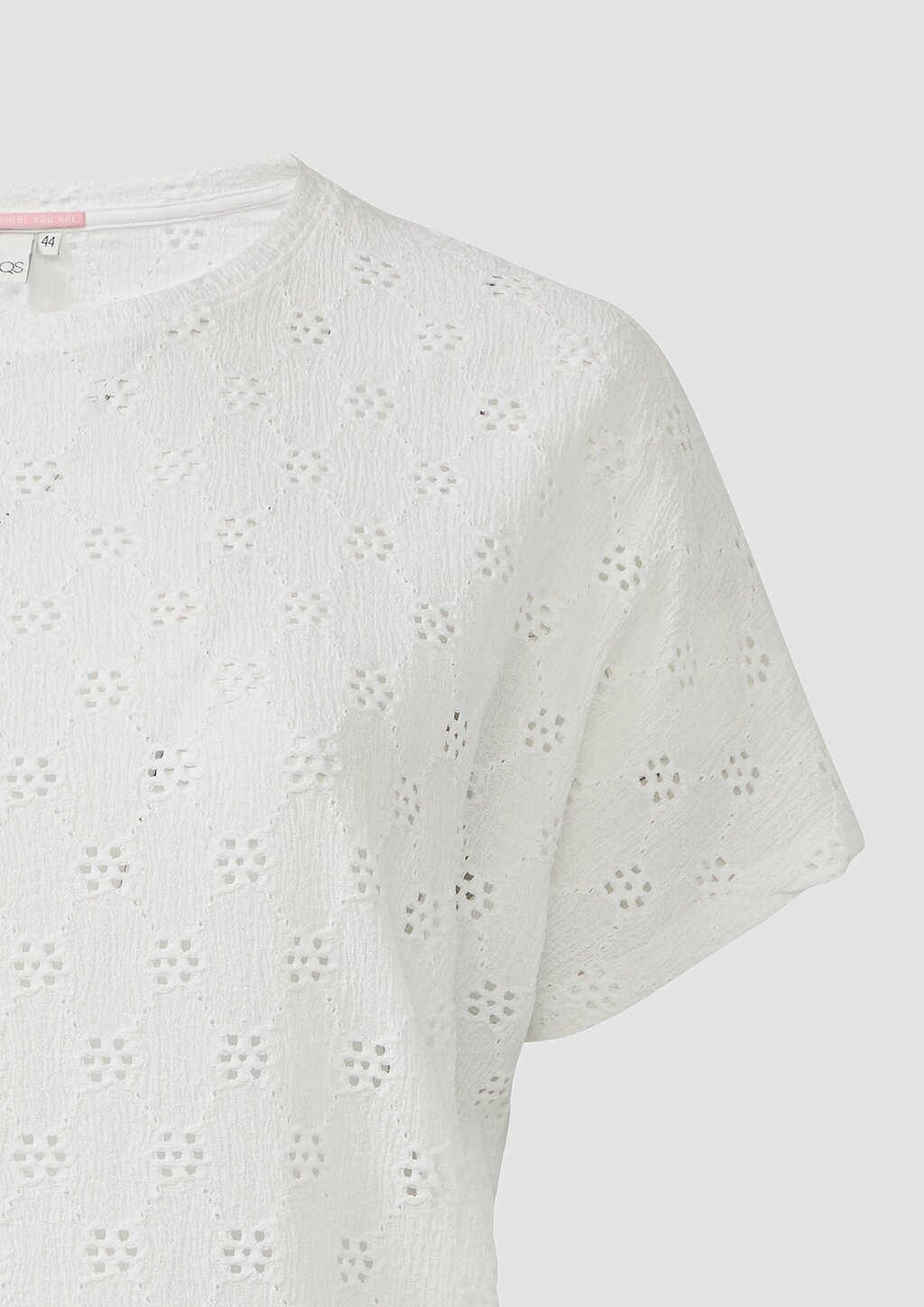 Shirt mit Lochstickerei