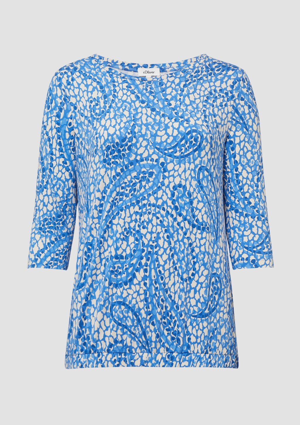 Shirt aus Viskosestretch in O-Shape