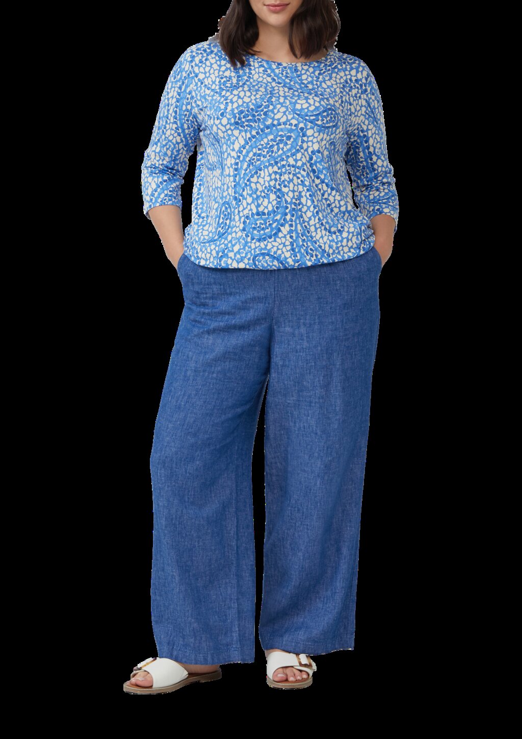 Shirt aus Viskosestretch in O-Shape