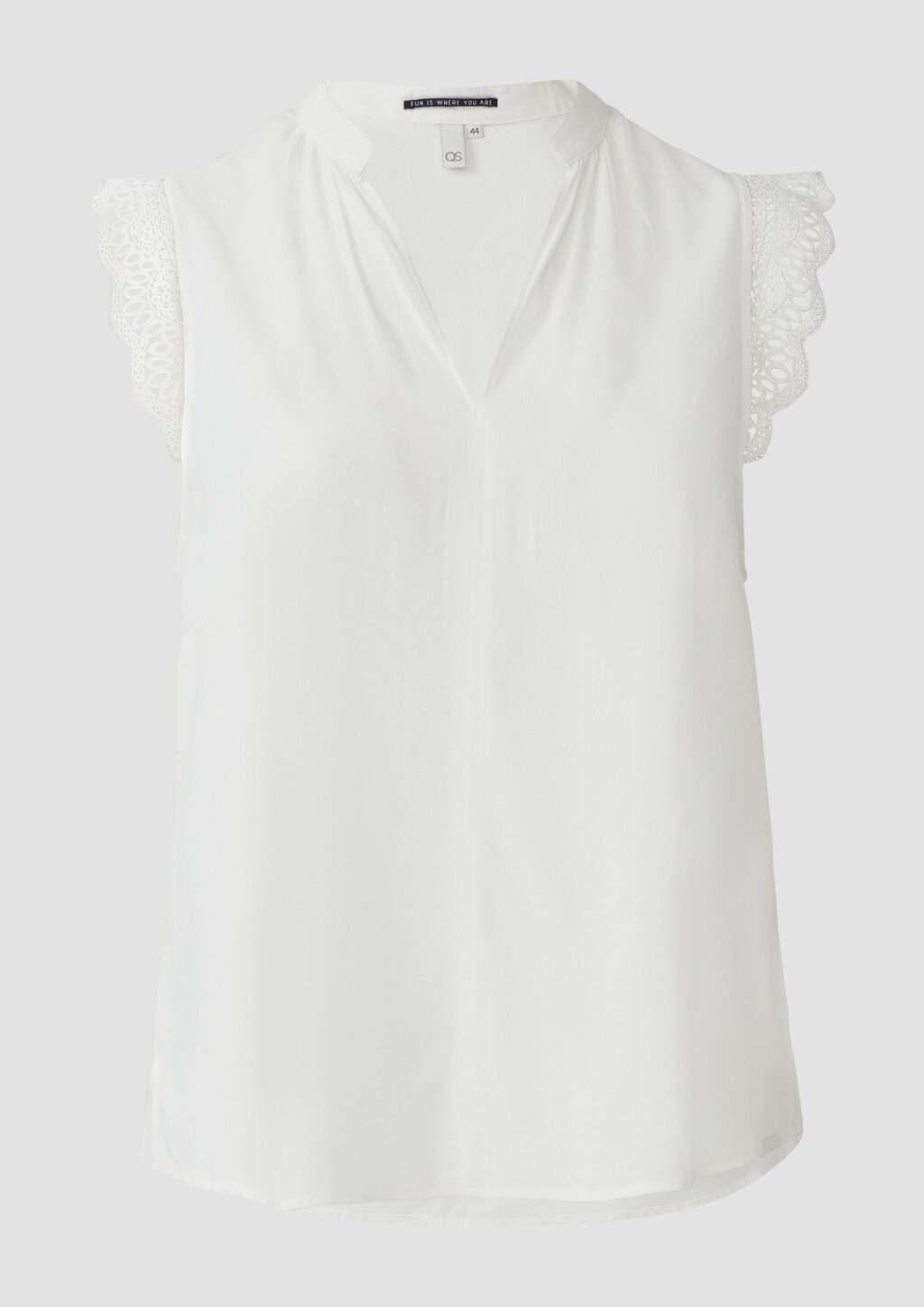 Blusentop mit Spitzendetail