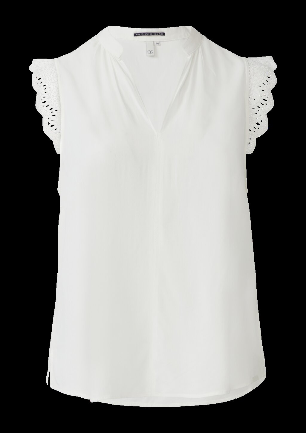 Blusentop mit Spitzendetail