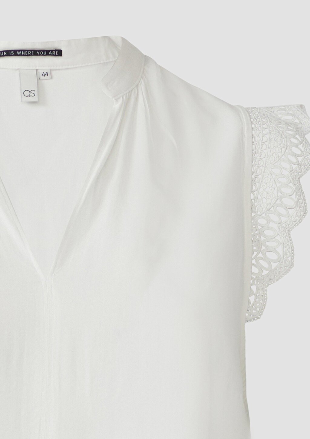 Blusentop mit Spitzendetail