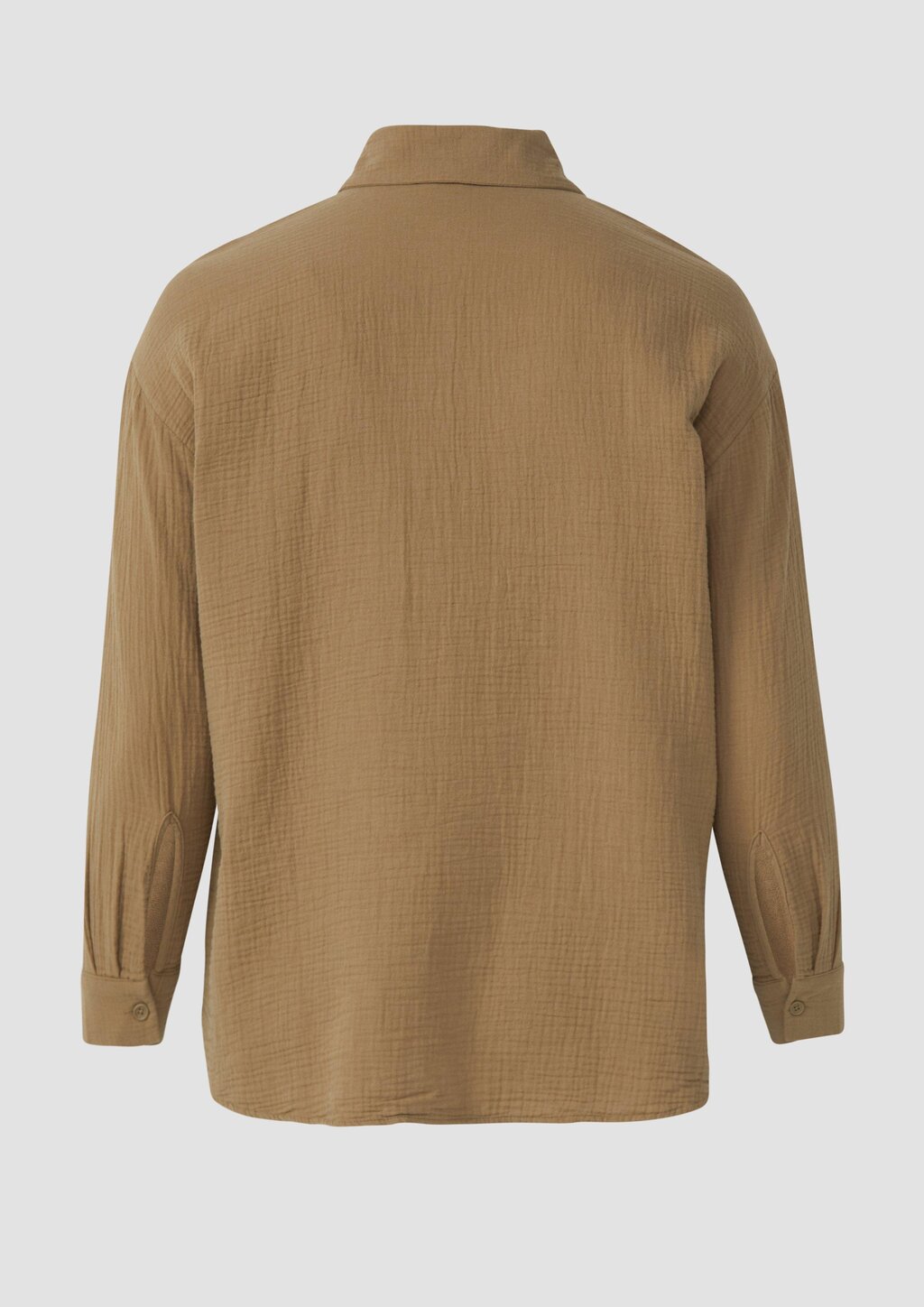 Hemdbluse aus Musselin im Oversize-Schnitt