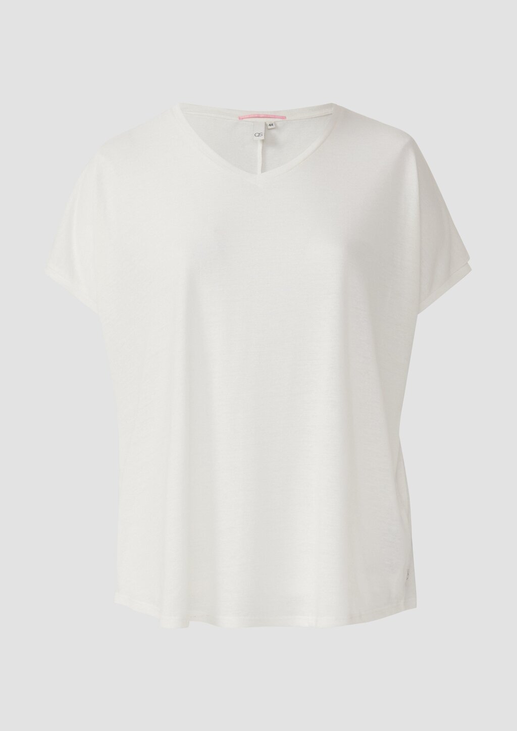 Locker geschnittenes T-Shirt aus Leinenmix