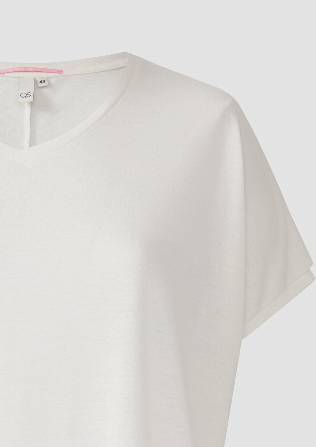 Locker geschnittenes T-Shirt aus Leinenmix