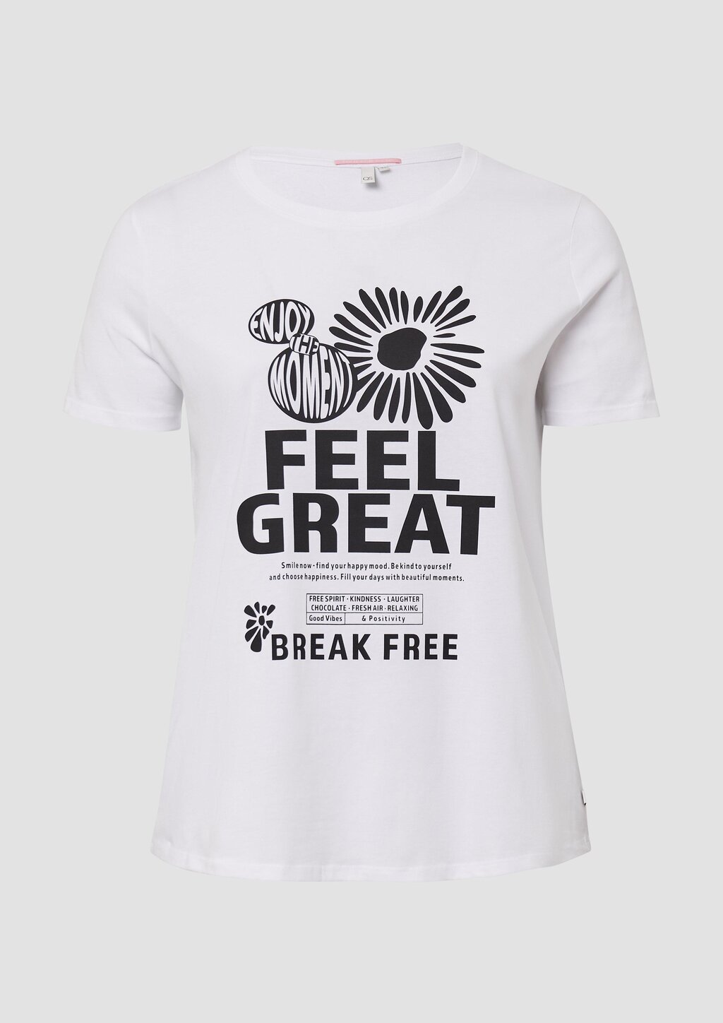 Baumwollshirt mit Frontprint