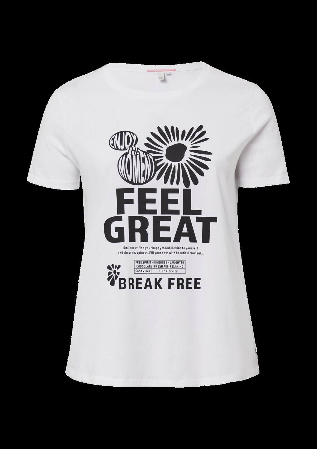 Baumwollshirt mit Frontprint