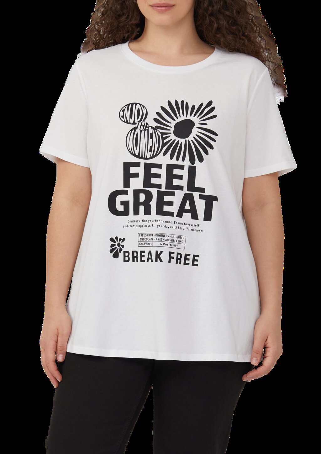 Baumwollshirt mit Frontprint