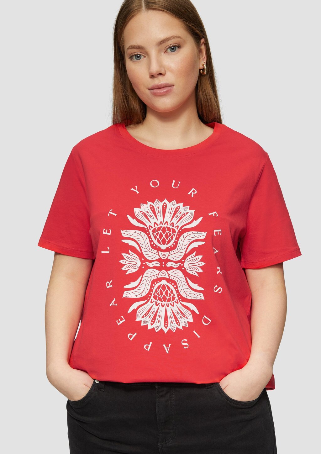 Baumwollshirt mit Fronprint