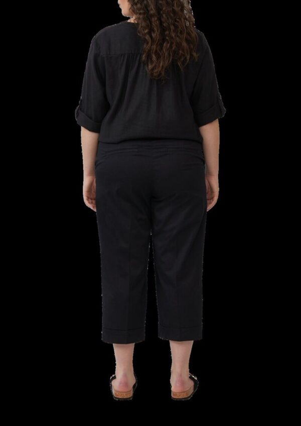 High-Rise-Culotte aus Baumwollstretch mit Bügelfalten