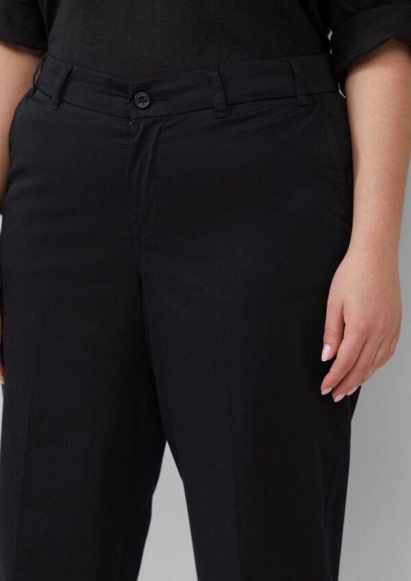 High-Rise-Culotte aus Baumwollstretch mit Bügelfalten