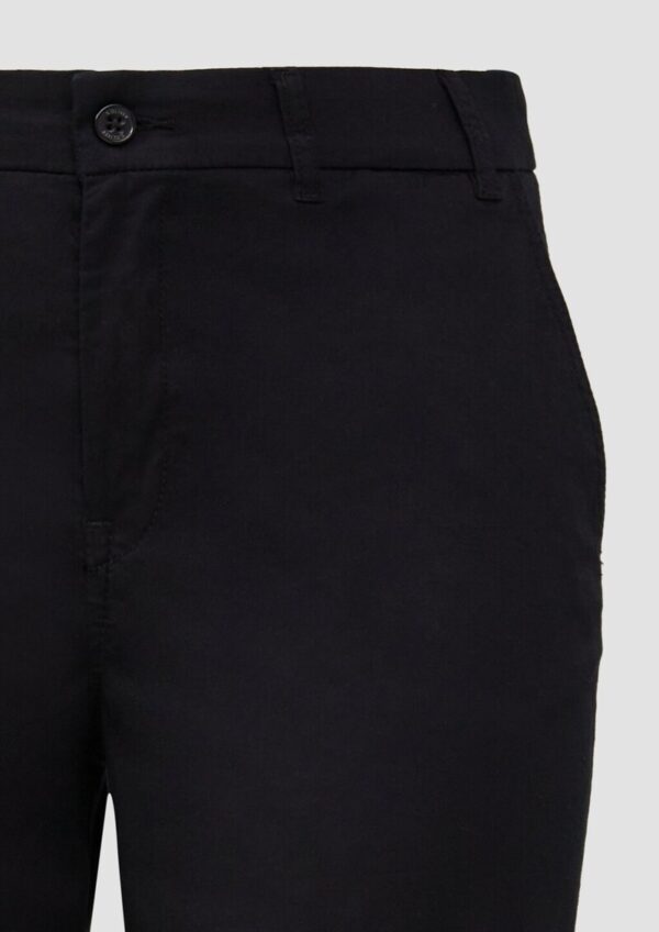 High-Rise-Culotte aus Baumwollstretch mit Bügelfalten