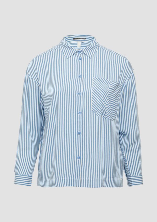 Verkürzte Bluse aus Viskose