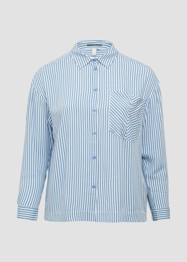 Verkürzte Bluse aus Viskose