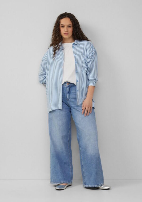 Verkürzte Bluse aus Viskose