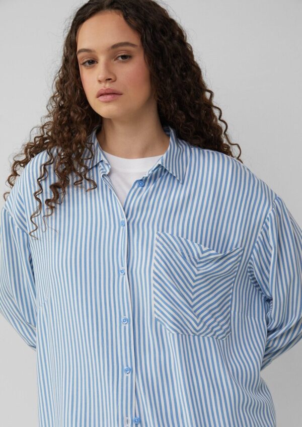 Verkürzte Bluse aus Viskose