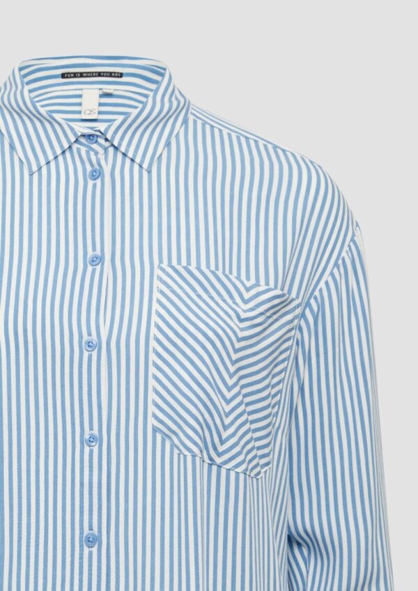 Verkürzte Bluse aus Viskose