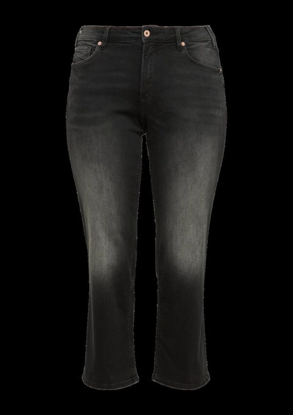 Ankle-Jeans / Slim Fit / Mid Rise / Straight Leg / Super Stretch