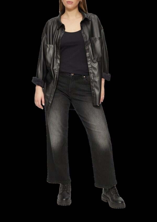 Ankle-Jeans / Slim Fit / Mid Rise / Straight Leg / Super Stretch