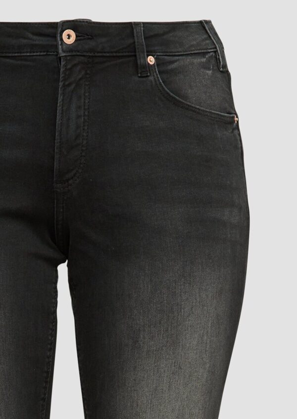 Ankle-Jeans / Slim Fit / Mid Rise / Straight Leg / Super Stretch