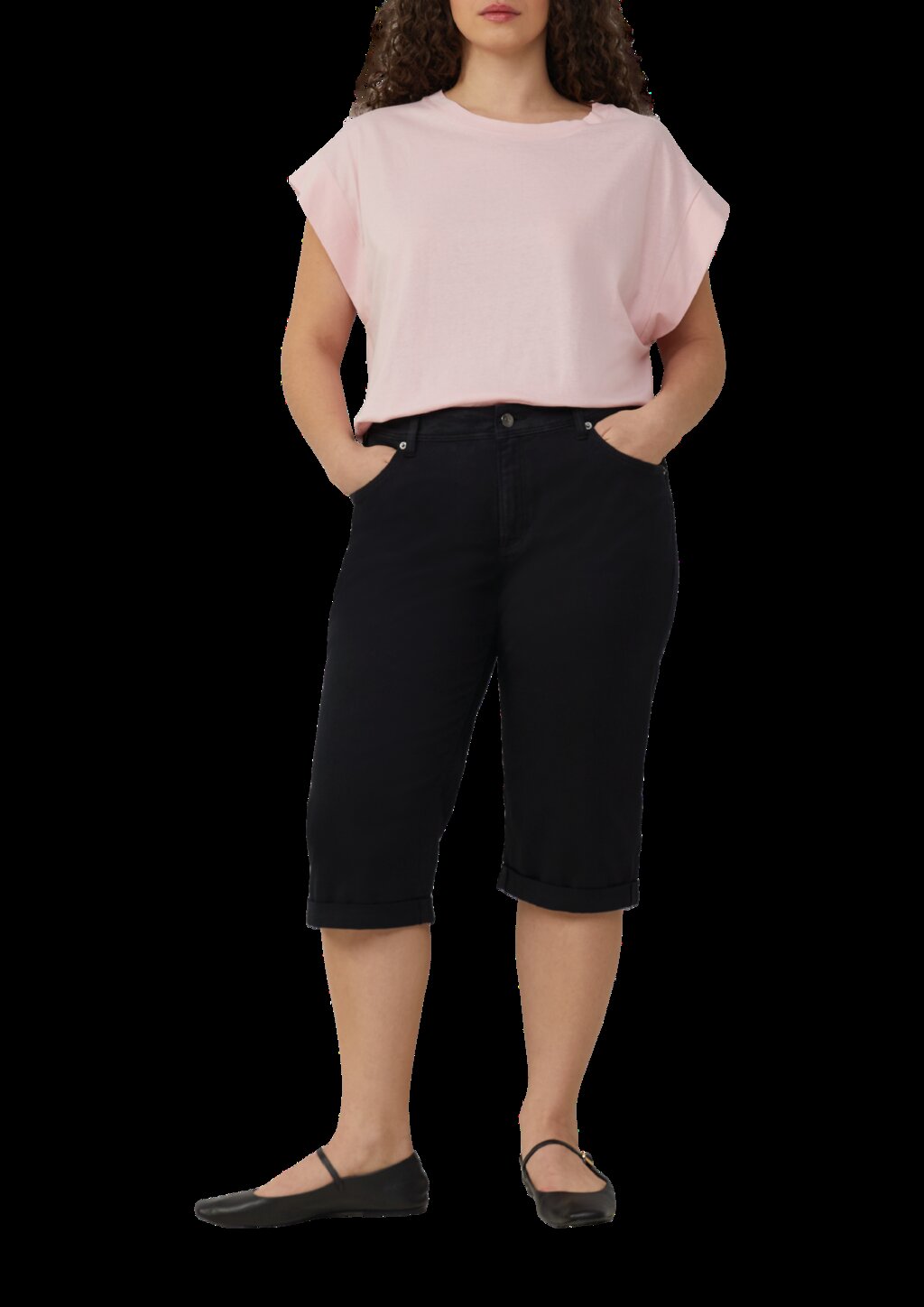 Jeans / Curvy Fit / Mid Rise / Capri Length